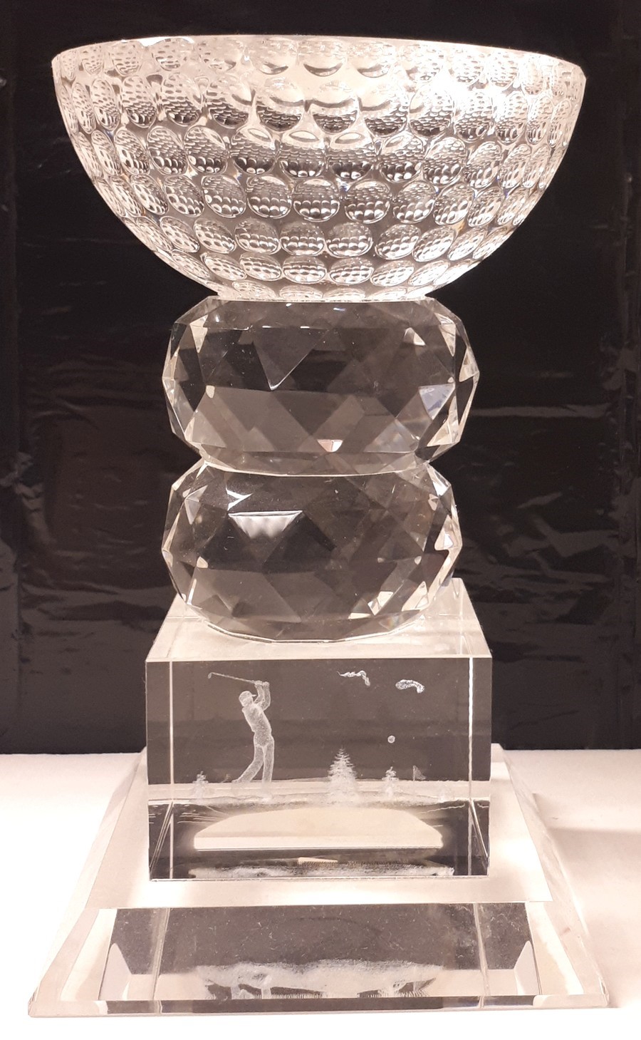 GLU-GO18 3D Glaskristal Golf LAATSTE OP=OP!!
